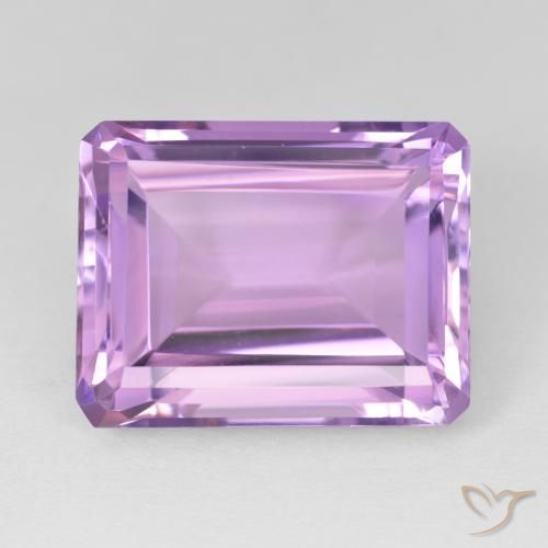 19.79ct Naturale Viola tendente al rosa Ametista, Taglio smeraldo, VVS-VS