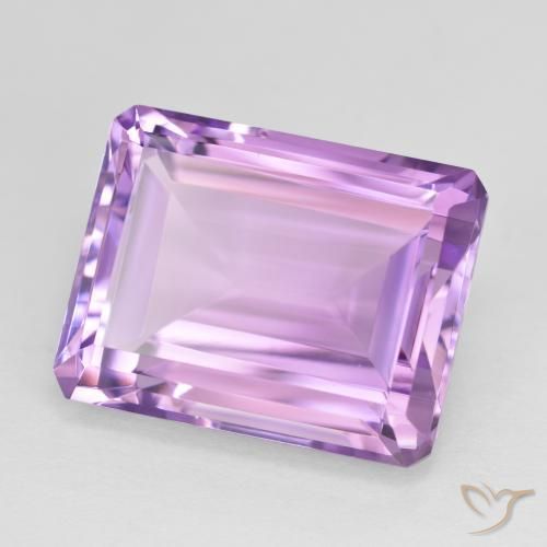 Ametista Viola tendente al rosa naturale da 19.79 ct, Ottagonale / Taglio smeraldo, VVS-VS