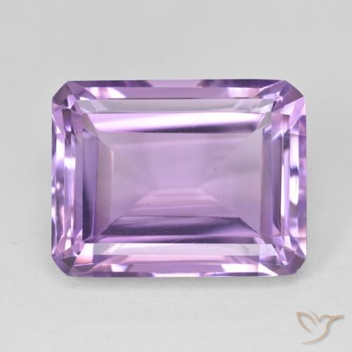 19.13ct Naturale Viola tendente al rosa Ametista, Taglio smeraldo, VS
