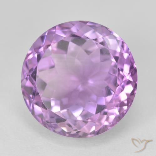 Ametista violaceo naturale da 13.33 ct, Rotondo, VVS