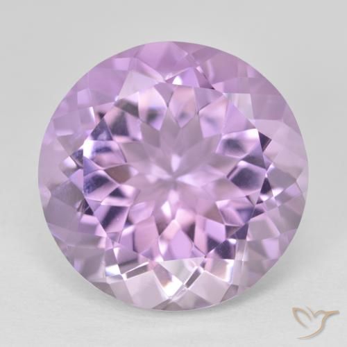 12.84ct Naturale Viola tendente al rosa Ametista, Rotondo, VVS