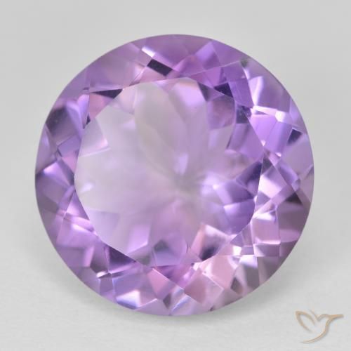Ametista Iris Violetta naturale da 13.06 ct, Rotondo, VVS