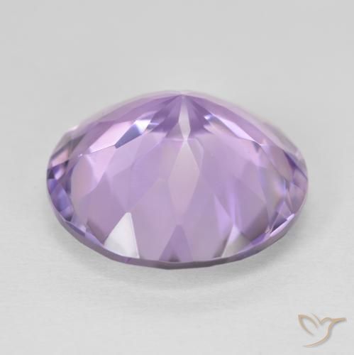 Ametista Viola medio naturale da 11.38 ct, Rotondo, VVS-VS