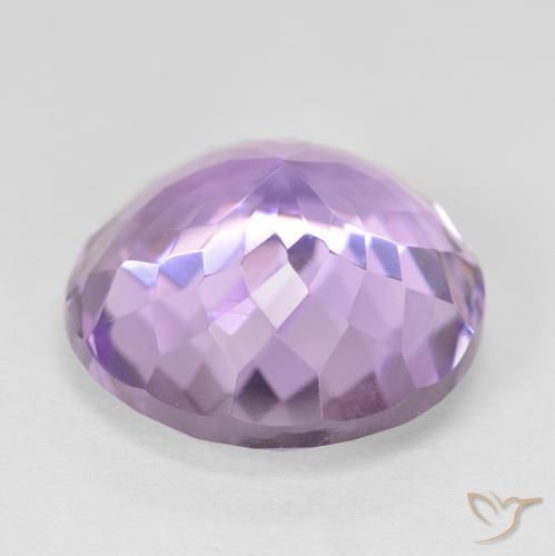 Ametista Viola medio naturale da 13.48 ct, Rotondo, VVS-VS