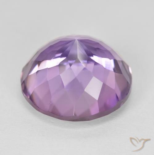 Ametista Viola violaceo intenso naturale da 12.59 ct, Rotondo, VVS