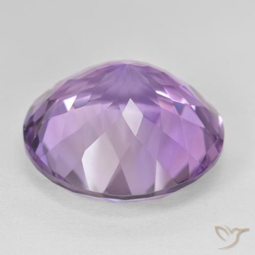 Ametista Viola medio naturale da 25.83 ct, Rotondo, VVS