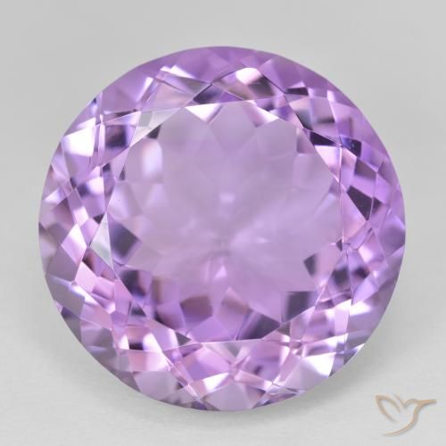 25.66ct Naturale Viola medio Ametista, Rotondo, VVS