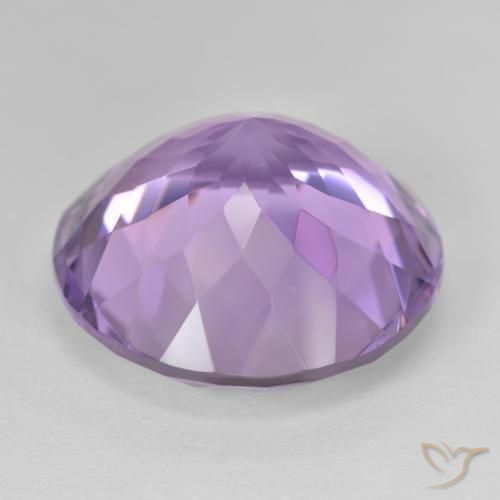 Ametista Viola medio naturale da 25.66 ct, Rotondo, VVS
