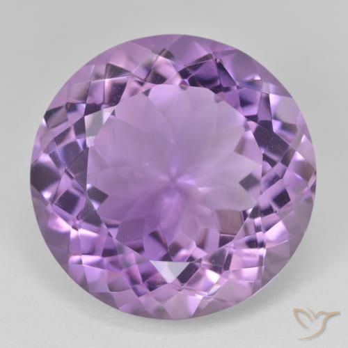 24.28ct Naturale violaceo Ametista, Rotondo, VVS