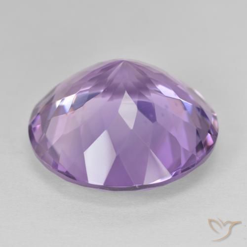 Ametista violaceo naturale da 24.28 ct, Rotondo, VVS