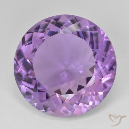 22.99ct Naturale Viola medio Ametista, Rotondo, VVS