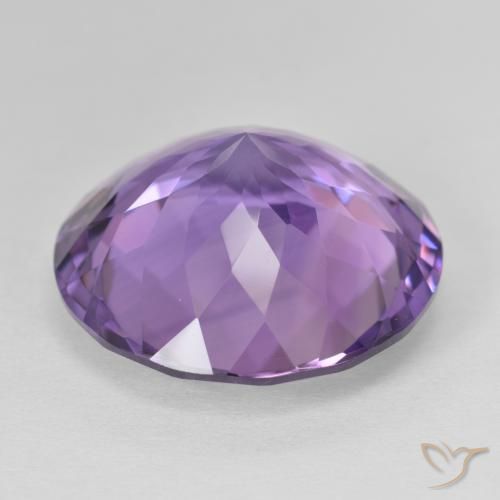 Ametista Viola medio naturale da 22.99 ct, Rotondo, VVS