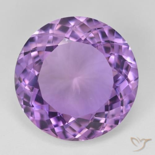 24.81ct Naturale Viola scuro Ametista, Rotondo, VVS