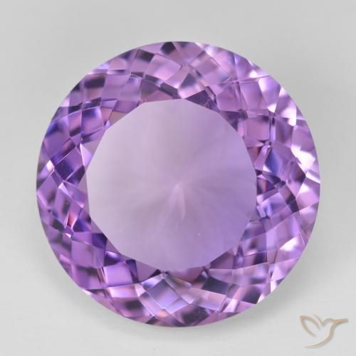 Ametista Viola scuro naturale da 24.81 ct, Rotondo, VVS