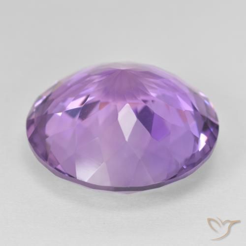 Ametista Viola scuro naturale da 24.81 ct, Rotondo, VVS