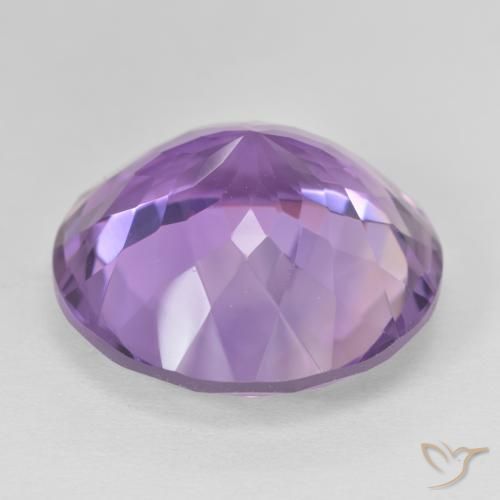 Ametista Medium Light Purplish-Violet naturale da 25.45 ct, Rotondo, VVS