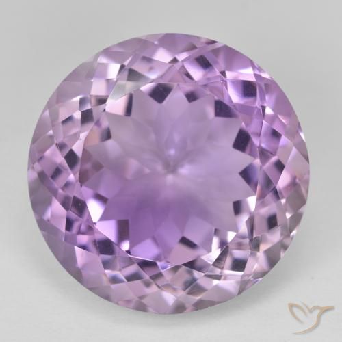 26.75ct Naturale Viola rosa medio Ametista, Rotondo, VVS