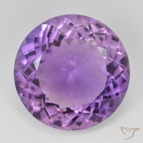 23.46ct Naturale Medium Light Purplish-Violet Ametista, Rotondo, VVS