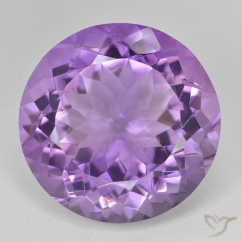 25.91ct Naturale Viola tendente al rosa Ametista, Rotondo, VVS