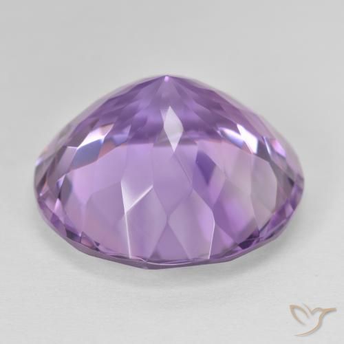 Ametista Viola tendente al rosa naturale da 25.91 ct, Rotondo, VVS