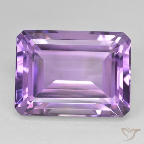 24.08ct Naturale Viola Intenso Ametista, Taglio smeraldo, VVS-VS