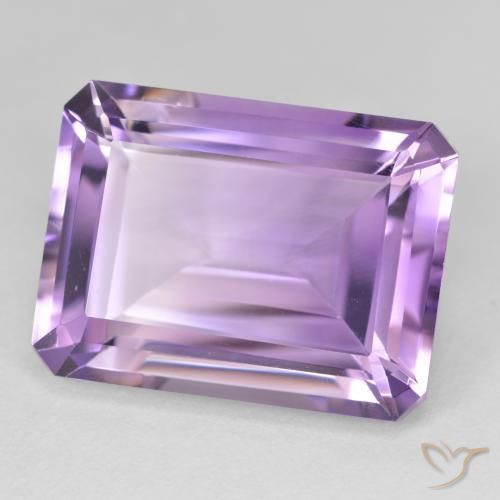 Ametista violaceo naturale da 22.65 ct, Ottagonale / Taglio smeraldo, VVS-VS