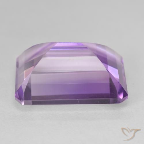 Ametista violaceo naturale da 22.65 ct, Ottagonale / Taglio smeraldo, VVS-VS