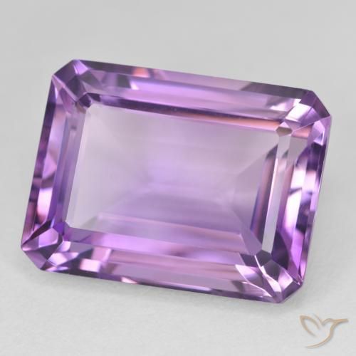 Ametista violaceo naturale da 23.68 ct, Ottagonale / Taglio smeraldo, VVS