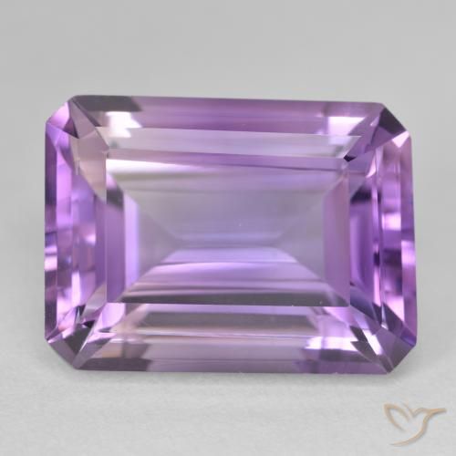 Ametista Viola violaceo medio naturale da 23.51 ct, Ottagonale / Taglio smeraldo, VVS-VS