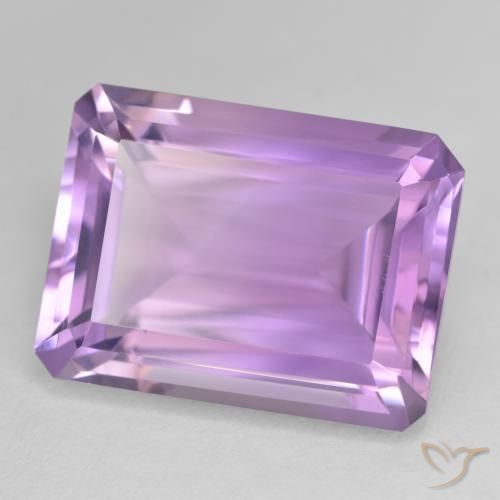 Ametista Viola Rosato Medio naturale da 22.72 ct, Ottagonale / Taglio smeraldo, VVS