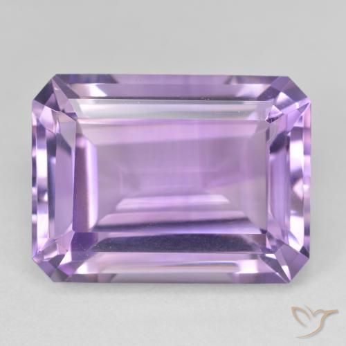 23.50ct Naturale Viola tendente al rosa Ametista, Taglio smeraldo, VVS