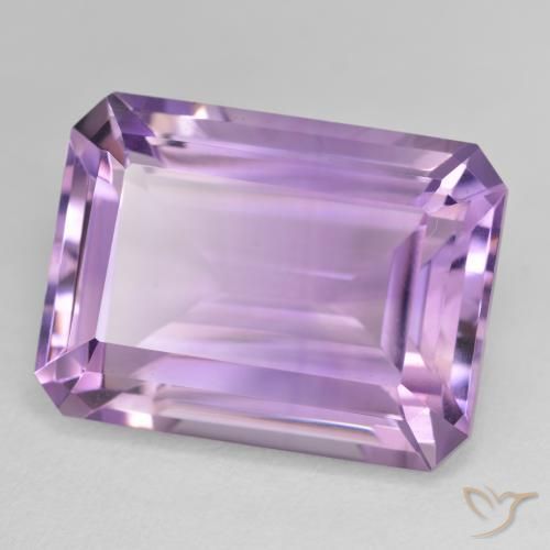 Ametista Viola tendente al rosa naturale da 23.50 ct, Ottagonale / Taglio smeraldo, VVS