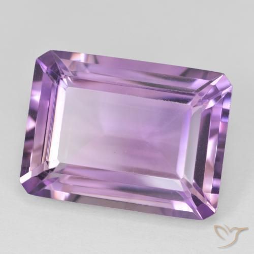 Ametista violaceo naturale da 19.16 ct, Ottagonale / Taglio smeraldo, VVS