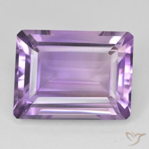 22.54ct Naturale Medium Light Purplish-Violet Ametista, Taglio smeraldo, VVS