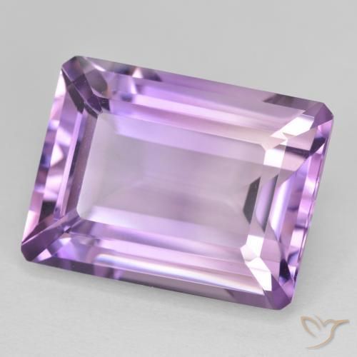 Ametista Medium Light Purplish-Violet naturale da 22.54 ct, Ottagonale / Taglio smeraldo, VVS