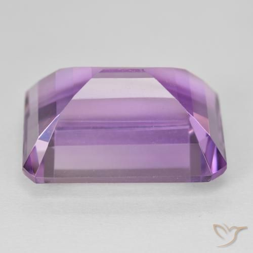 Ametista Viola rosa medio naturale da 24.54 ct, Ottagonale / Taglio smeraldo, VVS