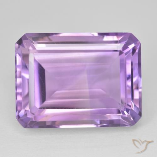24.90ct Naturale Viola tendente al rosa Ametista, Taglio smeraldo, VVS