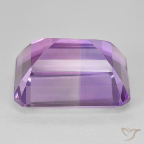 Ametista Viola tendente al rosa naturale da 24.90 ct, Ottagonale / Taglio smeraldo, VVS