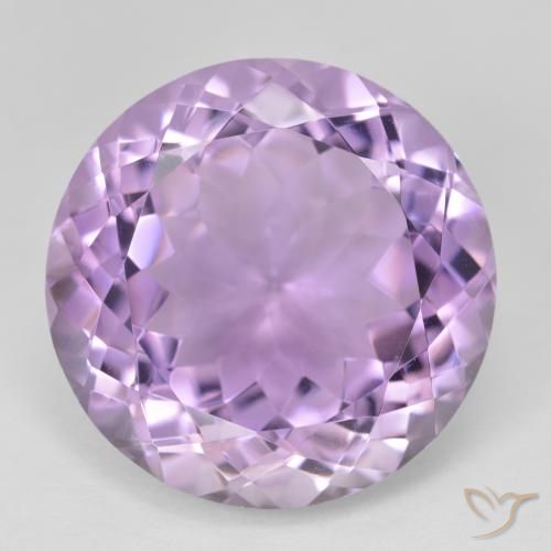 26.13ct Naturale Viola tendente al rosa Ametista, Rotondo, VVS