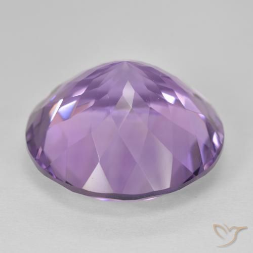 Ametista Viola tendente al rosa naturale da 26.75 ct, Rotondo, VVS