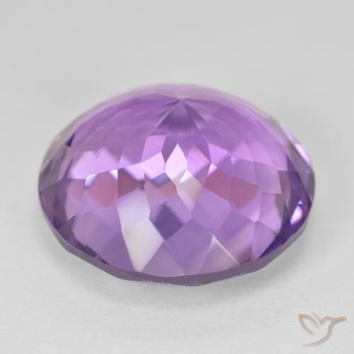 Ametista Viola medio naturale da 26.15 ct, Rotondo, VVS
