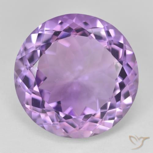 26.00ct Naturale Viola tendente al rosa Ametista, Rotondo, VVS