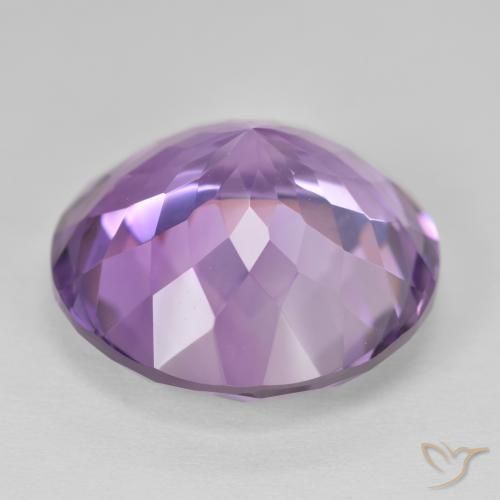 Ametista Viola tendente al rosa naturale da 26.00 ct, Rotondo, VVS