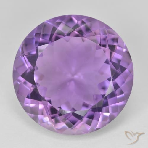23.77ct Naturale Viola tendente al rosa Ametista, Rotondo, VVS