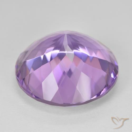 Ametista Viola tendente al rosa naturale da 26.02 ct, Rotondo, VVS