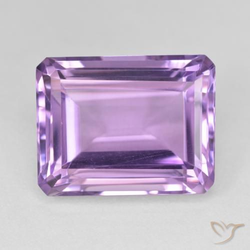 19.16ct Naturale Melanzane Viola Ametista, Taglio smeraldo, VVS-VS