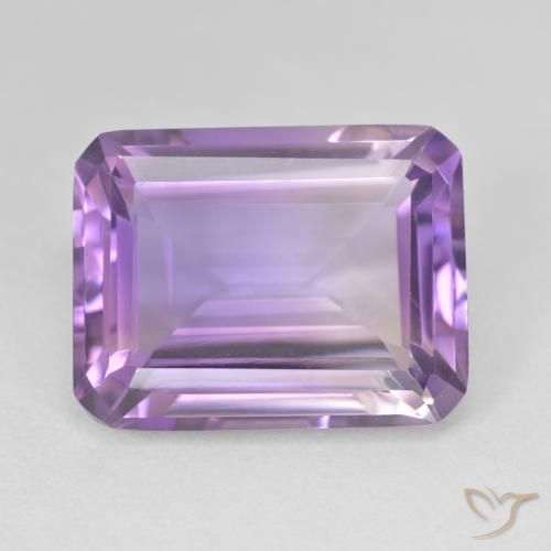 16.89ct Naturale Viola medio Ametista, Taglio smeraldo, VVS-VS