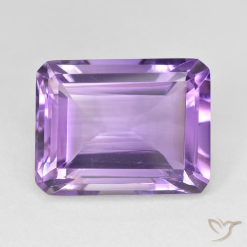 17.75ct Naturale Viola medio Ametista, Taglio smeraldo, VVS-VS