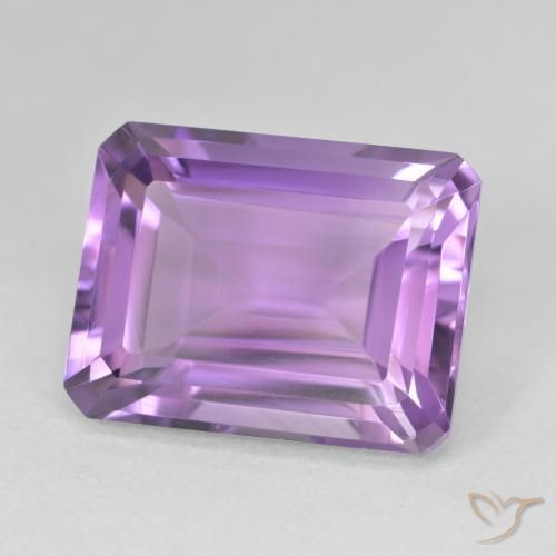 Ametista Viola tendente al rosa naturale da 17.67 ct, Ottagonale / Taglio smeraldo, VVS-VS