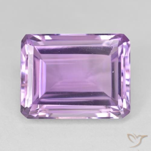 19.78ct Naturale Viola tendente al rosa Ametista, Taglio smeraldo, VVS-VS